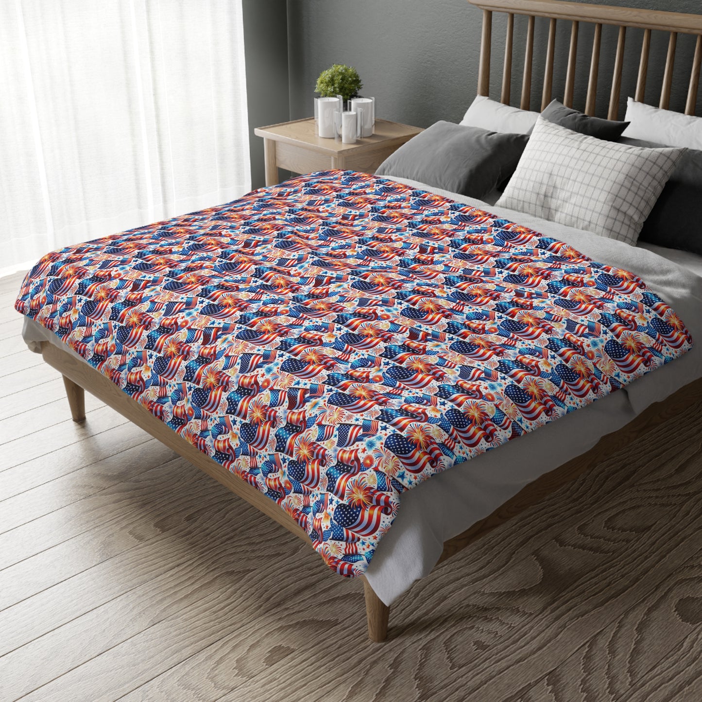 Celebrate the USA Velveteen Blanket