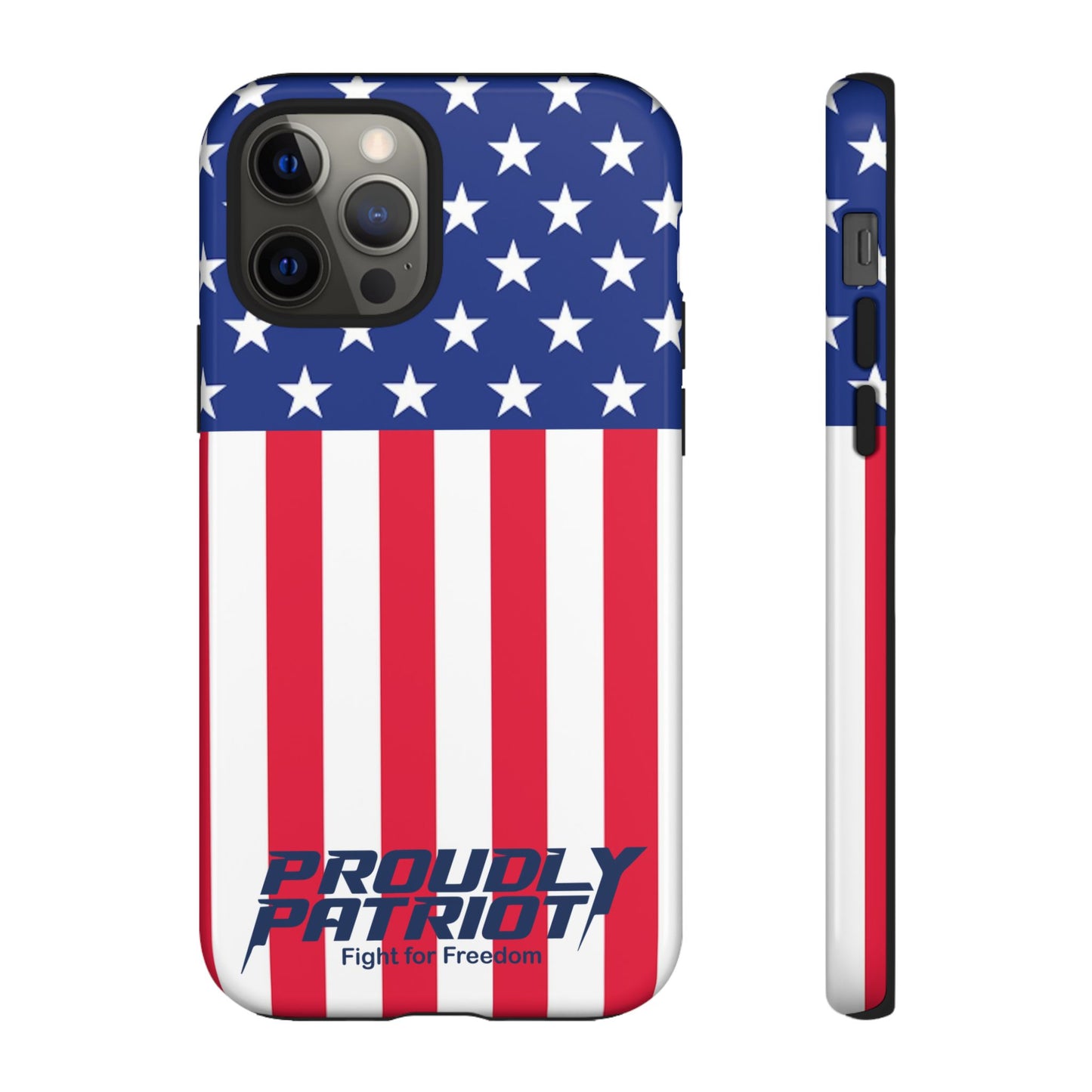 Stars, Stripes, and Cell Phones, Patriotic Phone Case for Proud Americans, USA Flag Phone Cover, Tough Cases for Veterans, Independence Day Gift