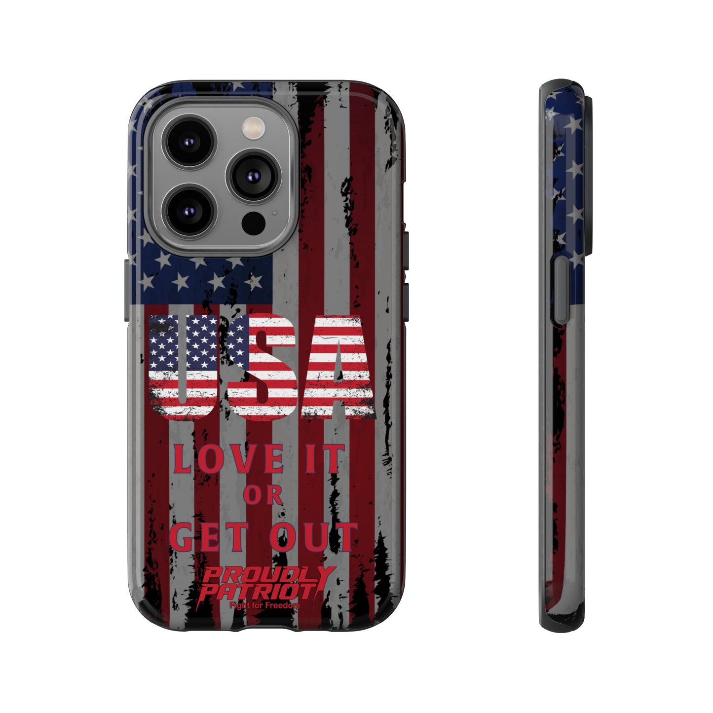 Stars, Stripes, and Zero Tolerance BLK Phone Case