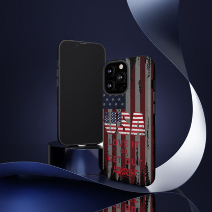 Stars, Stripes, and Zero Tolerance BLK Phone Case