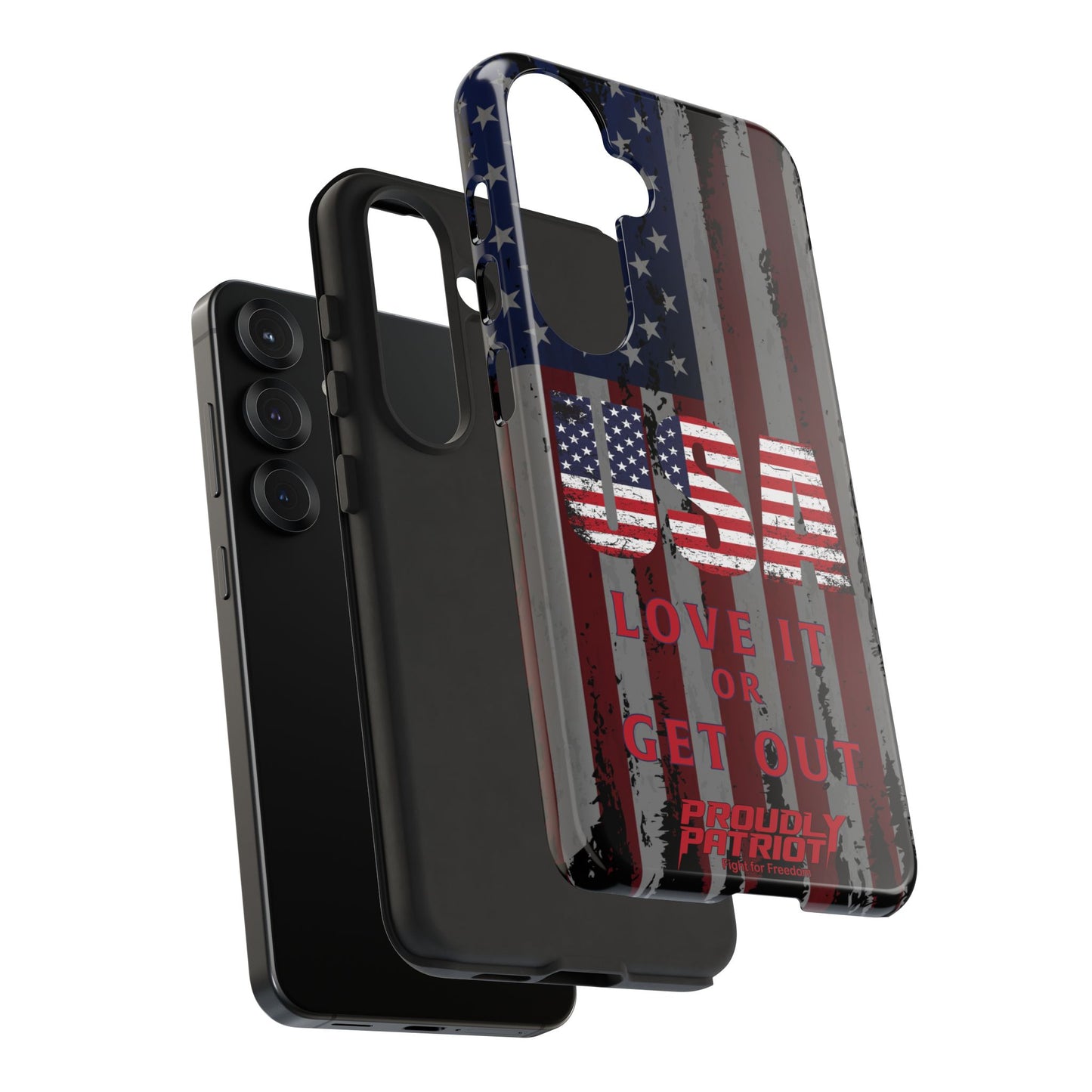 Stars, Stripes, and Zero Tolerance BLK Phone Case