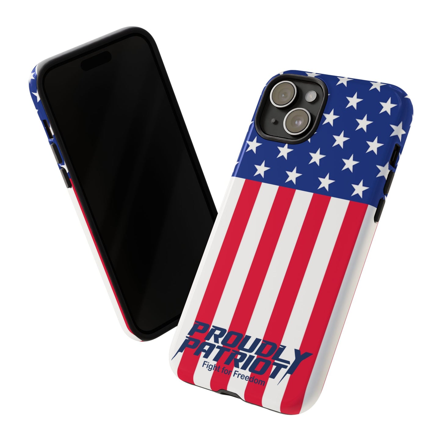 Stars, Stripes, and Cell Phones, Patriotic Phone Case for Proud Americans, USA Flag Phone Cover, Tough Cases for Veterans, Independence Day Gift
