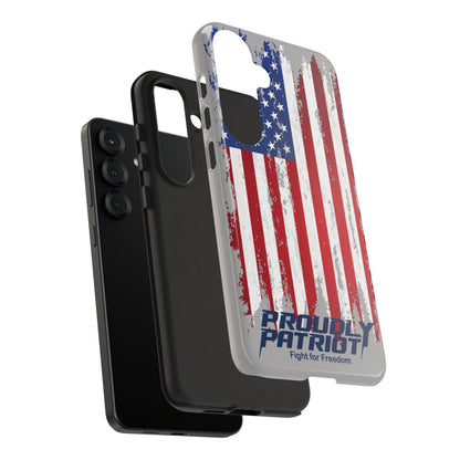 Distressed Flag Gray, Phone Case