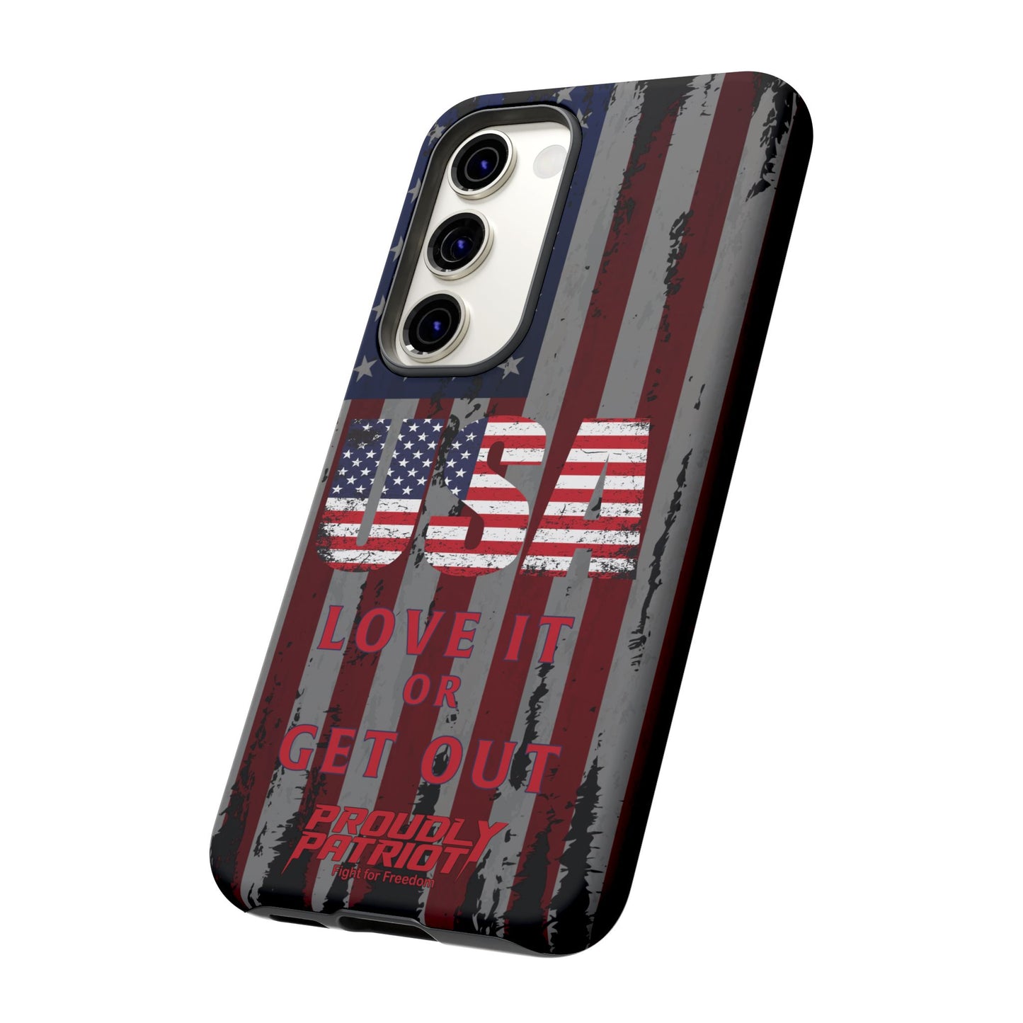 Stars, Stripes, and Zero Tolerance BLK Phone Case