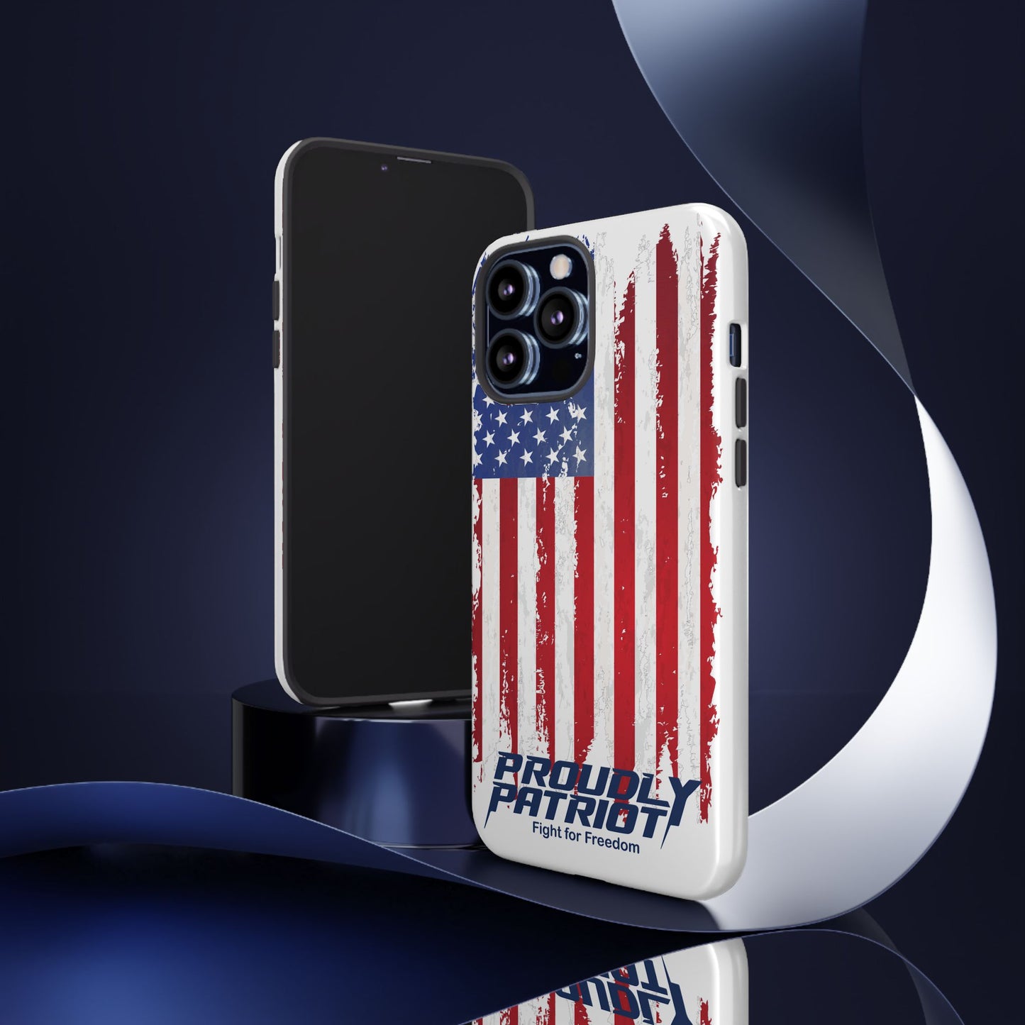 Distressed Flag, Patriotic Phone Case for Proud Americans, USA Flag Phone Cover, Tough Cases for Veterans, Independence Day Gift