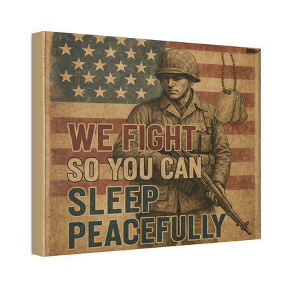 Sleep Peacefully Canvas Wall Art