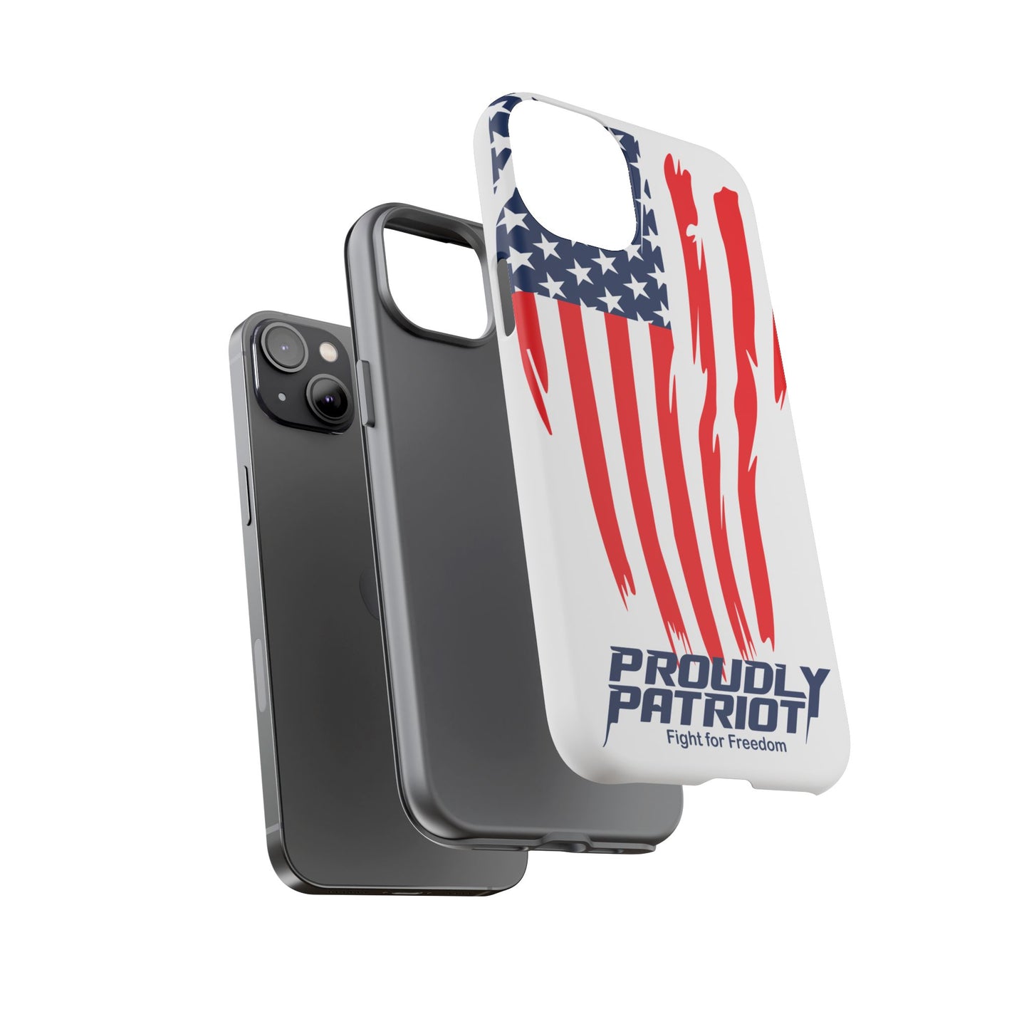 The Flag, Patriotic Phone Case for Proud Americans, USA Flag Phone Cover, Tough Cases for Veterans, Independence Day Gift