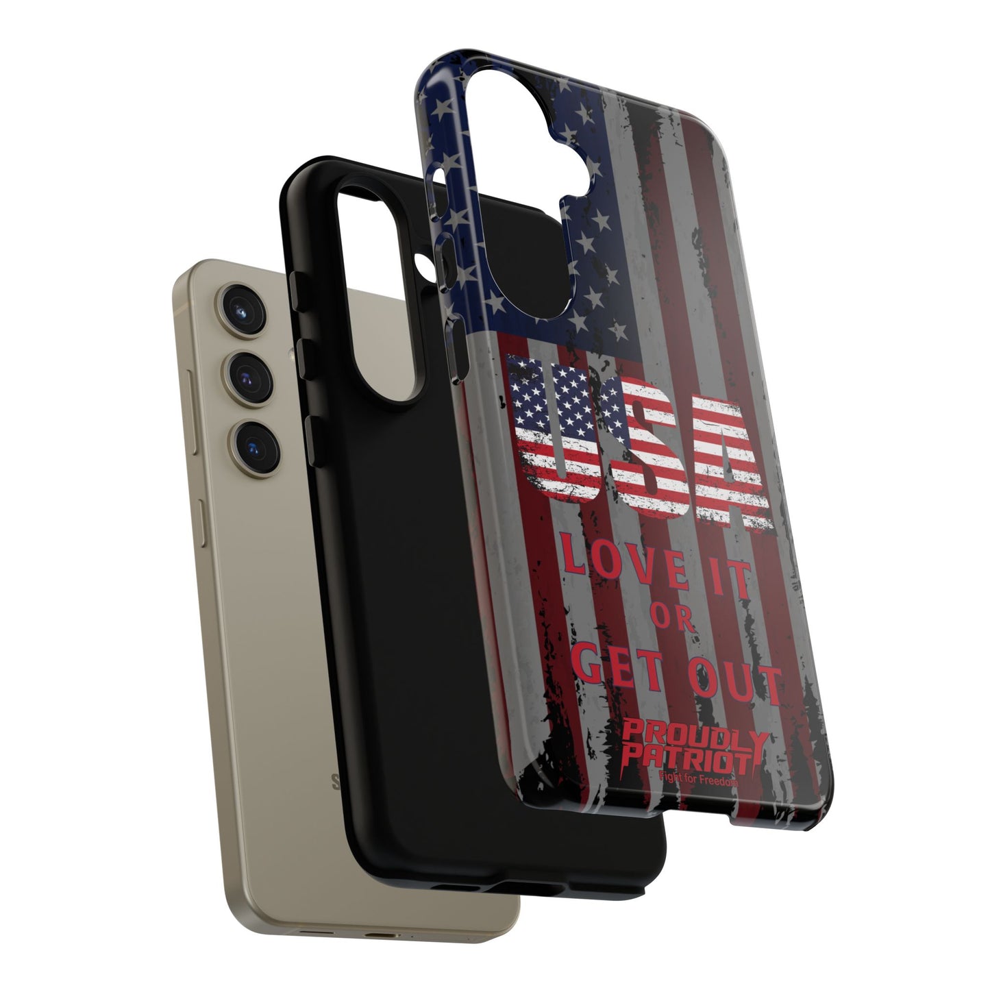 Stars, Stripes, and Zero Tolerance BLK Phone Case