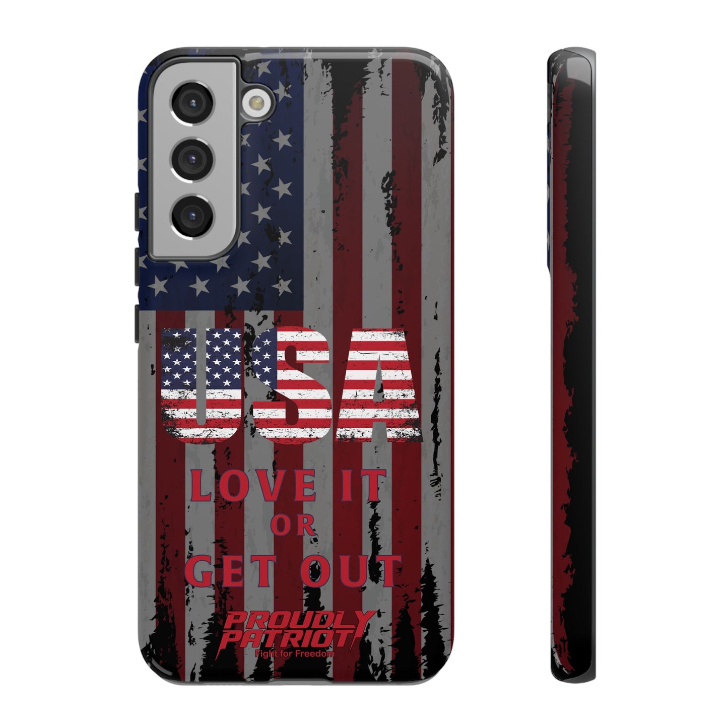Stars, Stripes, and Zero Tolerance BLK Phone Case