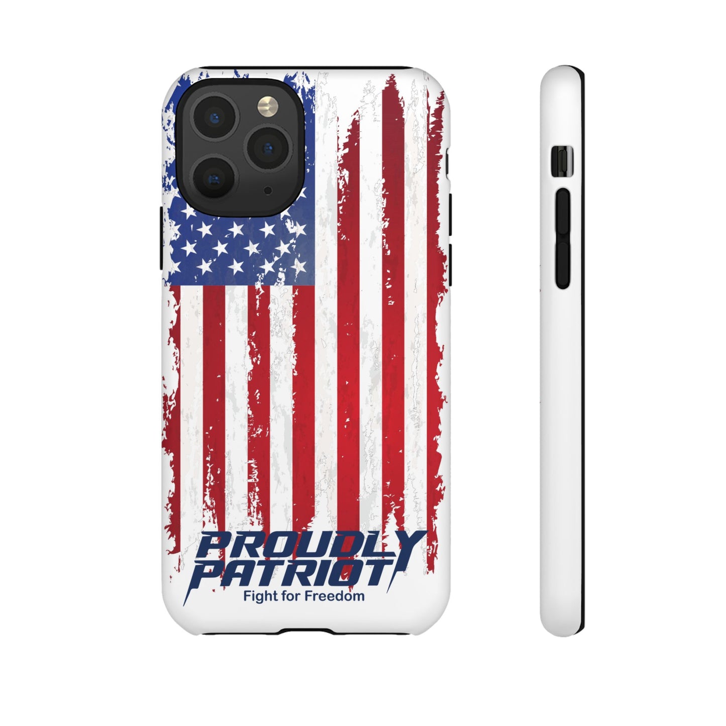 Distressed Flag, Patriotic Phone Case for Proud Americans, USA Flag Phone Cover, Tough Cases for Veterans, Independence Day Gift