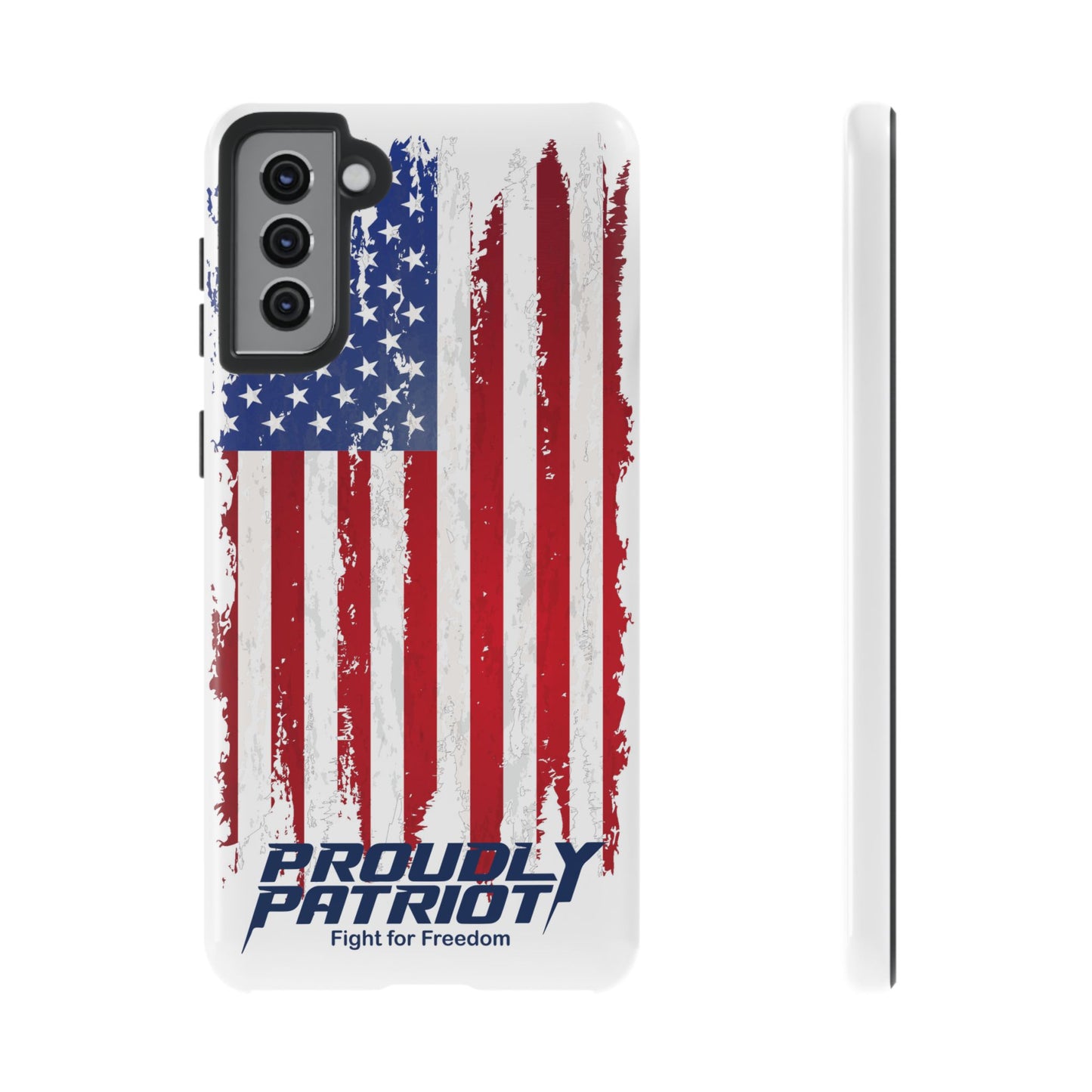 Distressed Flag, Patriotic Phone Case for Proud Americans, USA Flag Phone Cover, Tough Cases for Veterans, Independence Day Gift