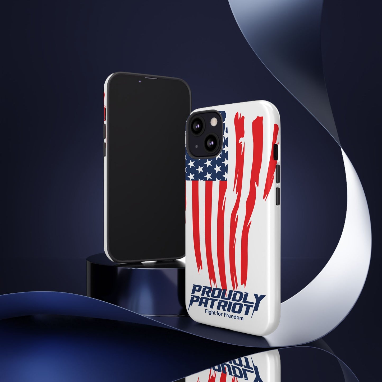 The Flag, Patriotic Phone Case for Proud Americans, USA Flag Phone Cover, Tough Cases for Veterans, Independence Day Gift
