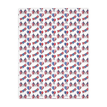 Heart USA Velveteen Blanket