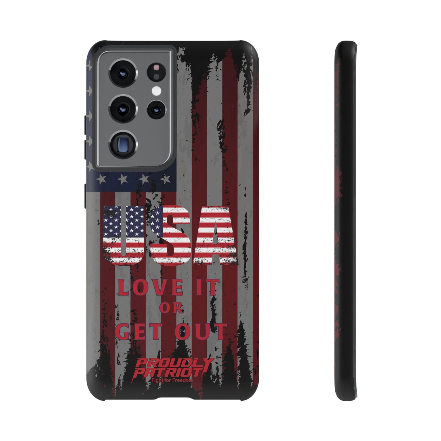 Stars, Stripes, and Zero Tolerance BLK Phone Case
