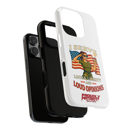 Patriotic Sass in Camo Class, Phone Case