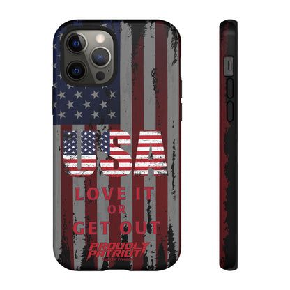 Stars, Stripes, and Zero Tolerance BLK Phone Case