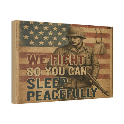 Sleep Peacefully Canvas Wall Art