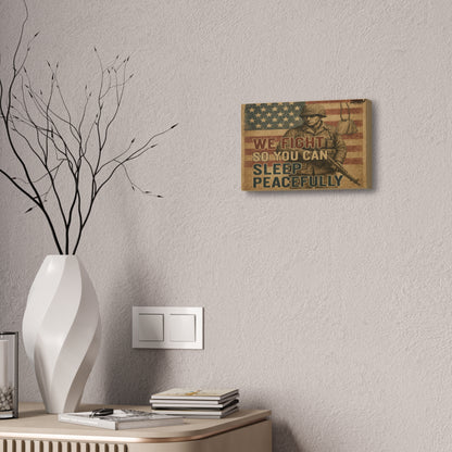 Sleep Peacefully Canvas Wall Art