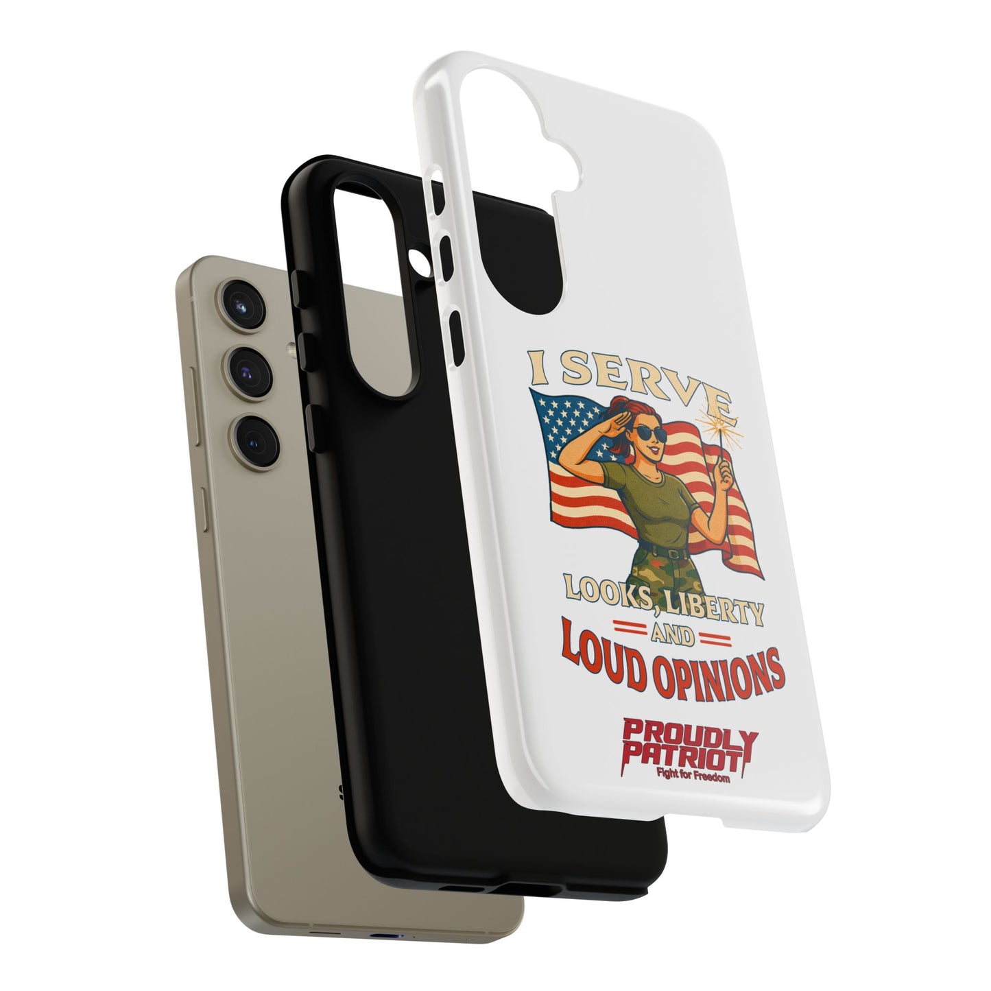 Patriotic Sass in Camo Class, Phone Case