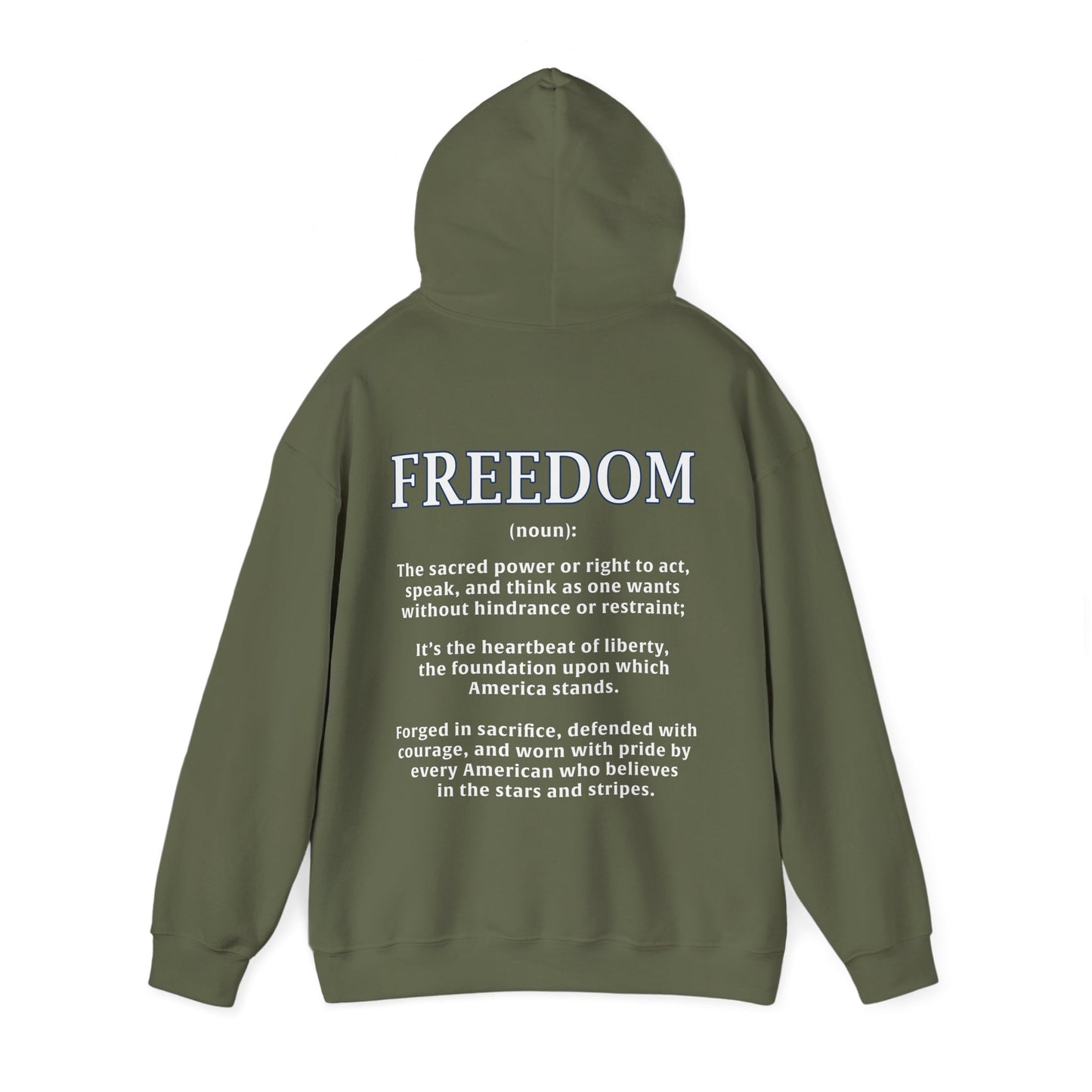 Freedom: The Heartbeat of Liberty Hoodie