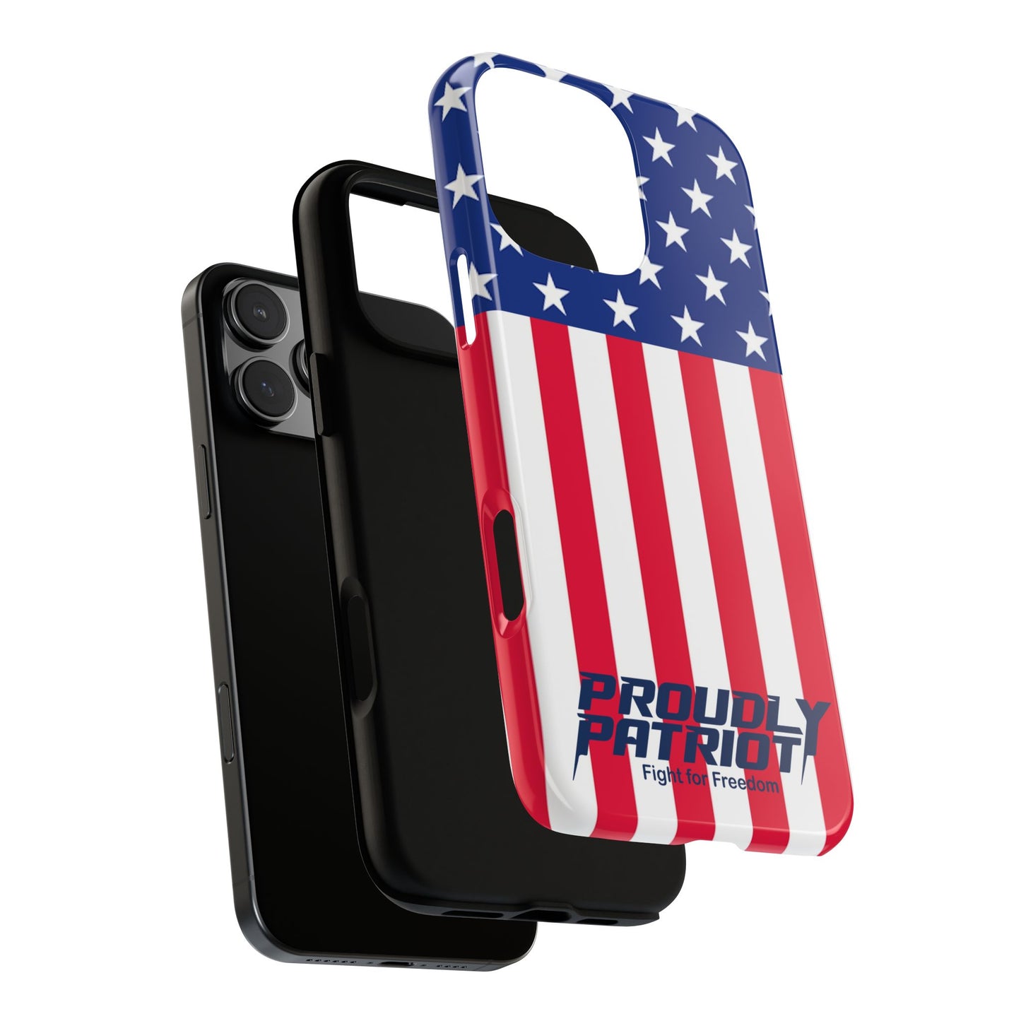 Stars, Stripes, and Cell Phones, Patriotic Phone Case for Proud Americans, USA Flag Phone Cover, Tough Cases for Veterans, Independence Day Gift