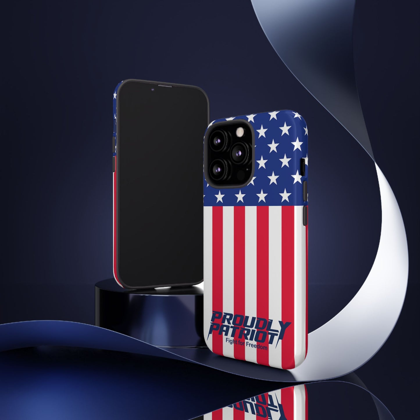 Stars, Stripes, and Cell Phones, Patriotic Phone Case for Proud Americans, USA Flag Phone Cover, Tough Cases for Veterans, Independence Day Gift