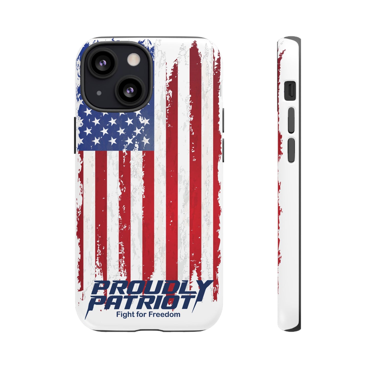Distressed Flag, Patriotic Phone Case for Proud Americans, USA Flag Phone Cover, Tough Cases for Veterans, Independence Day Gift