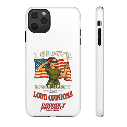 Patriotic Sass in Camo Class, Phone Case