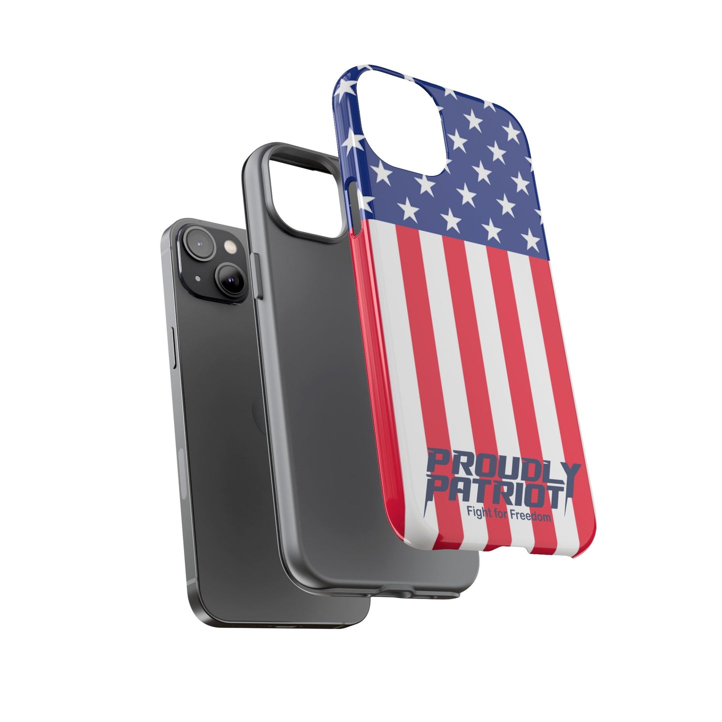 Stars, Stripes, and Cell Phones, Patriotic Phone Case for Proud Americans, USA Flag Phone Cover, Tough Cases for Veterans, Independence Day Gift