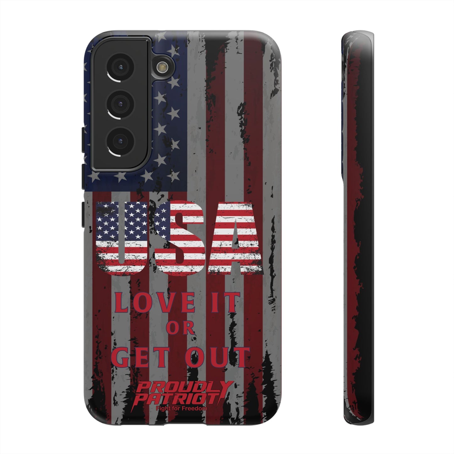 Stars, Stripes, and Zero Tolerance BLK Phone Case