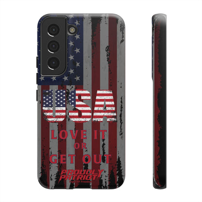 Stars, Stripes, and Zero Tolerance BLK Phone Case