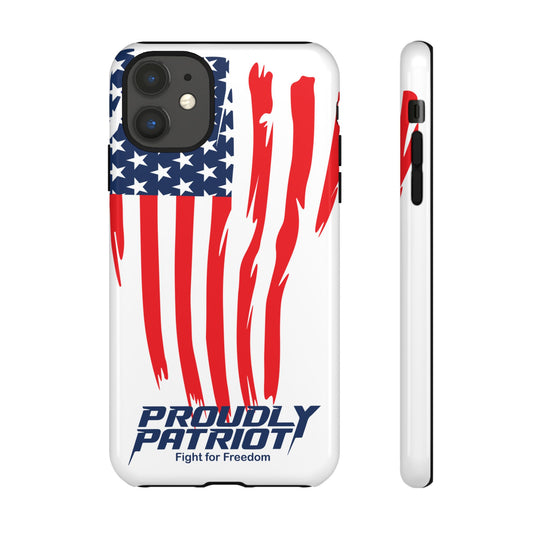 The Flag, Patriotic Phone Case for Proud Americans, USA Flag Phone Cover, Tough Cases for Veterans, Independence Day Gift