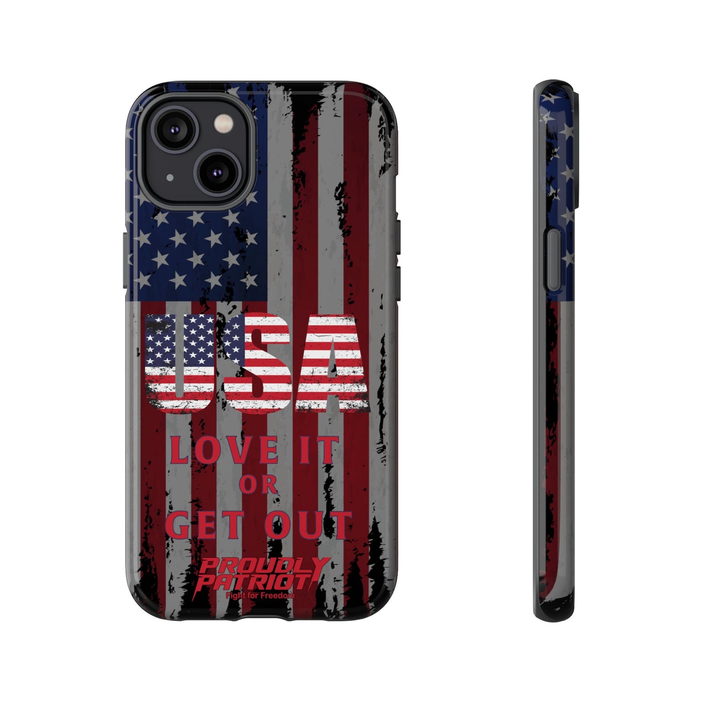 Stars, Stripes, and Zero Tolerance BLK Phone Case