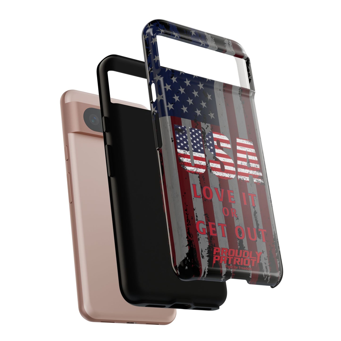 Stars, Stripes, and Zero Tolerance BLK Phone Case
