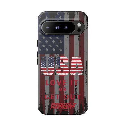 Stars, Stripes, and Zero Tolerance BLK Phone Case