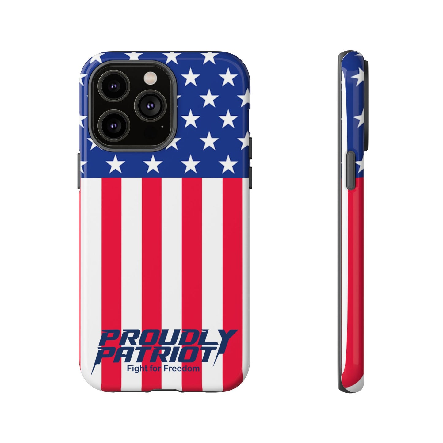 Stars, Stripes, and Cell Phones, Patriotic Phone Case for Proud Americans, USA Flag Phone Cover, Tough Cases for Veterans, Independence Day Gift