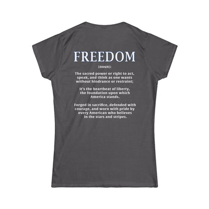 Freedom: The Heartbeat of Liberty Women's Tee