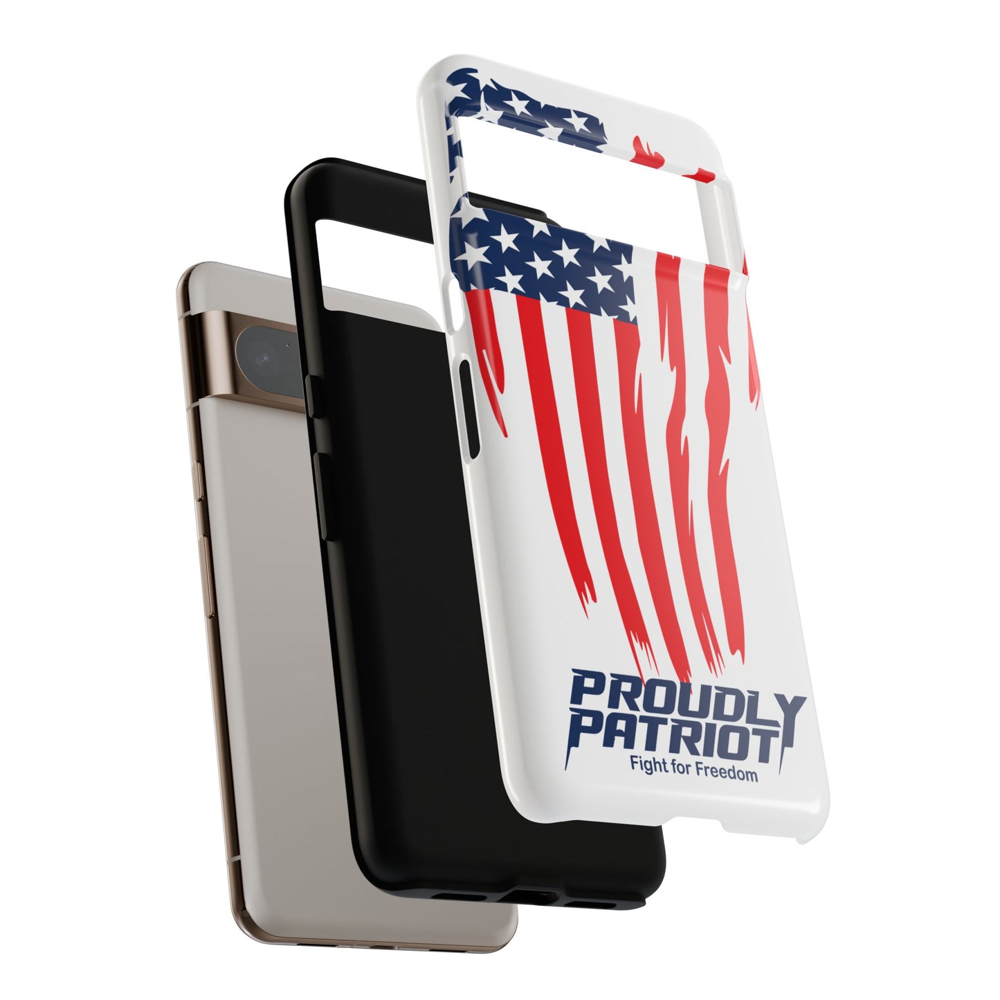 The Flag, Patriotic Phone Case for Proud Americans, USA Flag Phone Cover, Tough Cases for Veterans, Independence Day Gift
