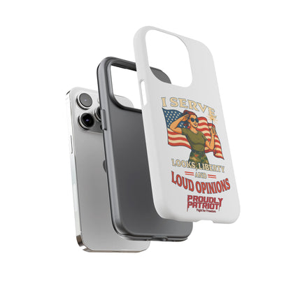 Patriotic Sass in Camo Class, Phone Case