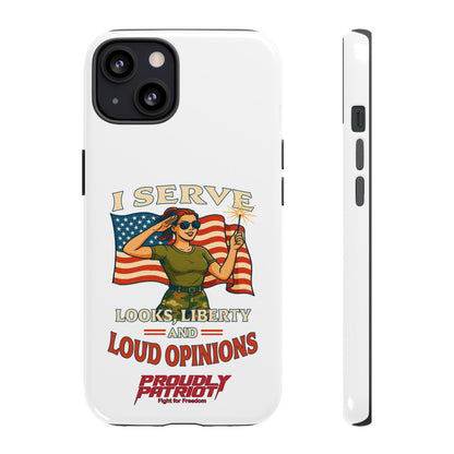 Patriotic Sass in Camo Class, Phone Case