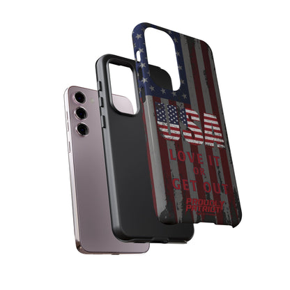 Stars, Stripes, and Zero Tolerance BLK Phone Case