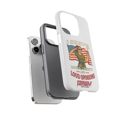 Patriotic Sass in Camo Class, Phone Case