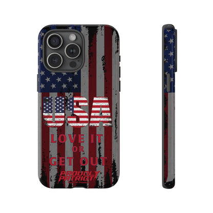 Stars, Stripes, and Zero Tolerance BLK Phone Case