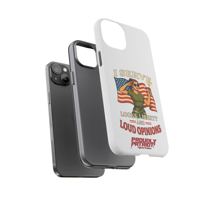 Patriotic Sass in Camo Class, Phone Case