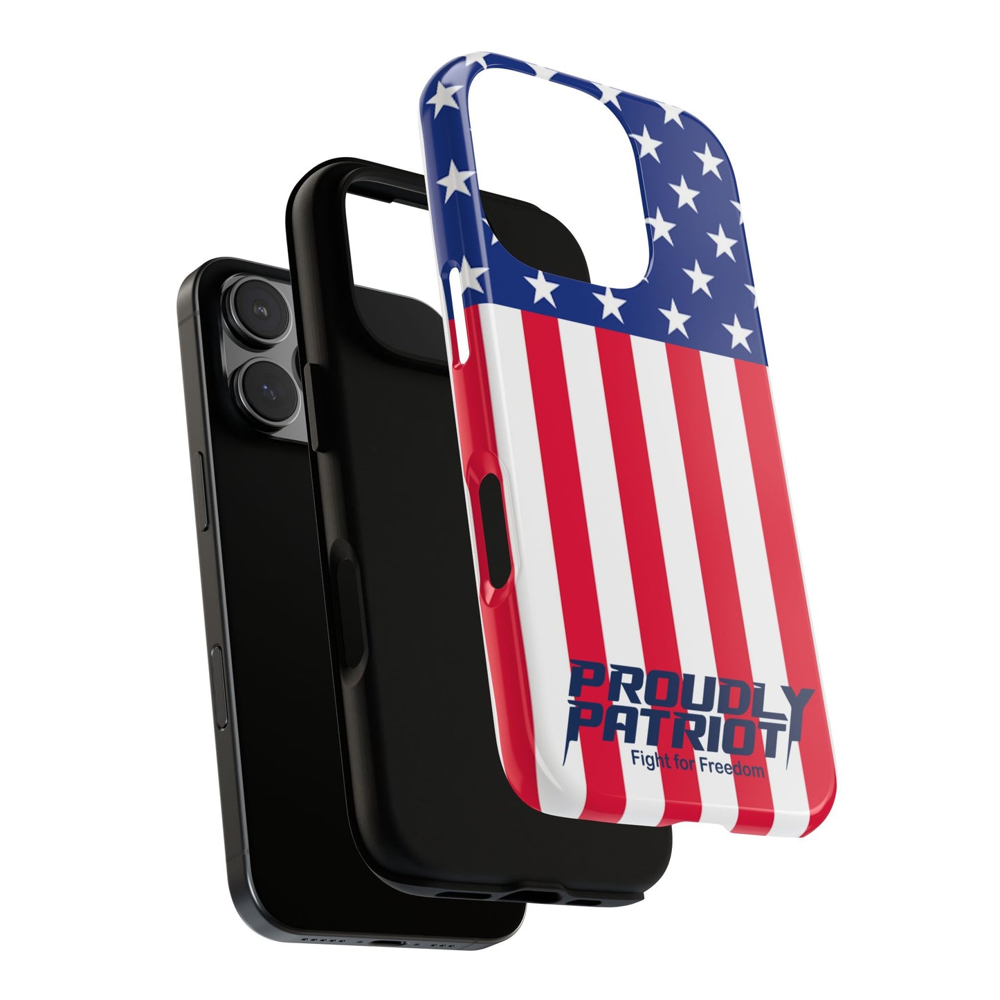 Stars, Stripes, and Cell Phones, Patriotic Phone Case for Proud Americans, USA Flag Phone Cover, Tough Cases for Veterans, Independence Day Gift