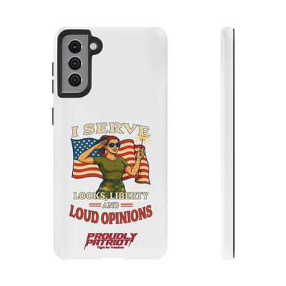 Patriotic Sass in Camo Class, Phone Case
