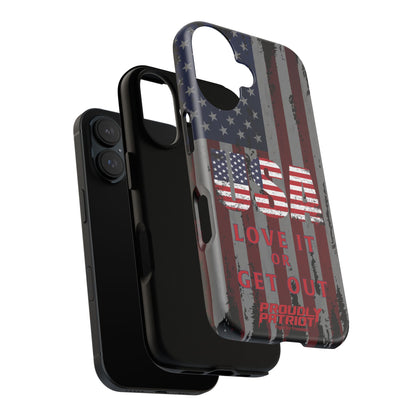 Stars, Stripes, and Zero Tolerance BLK Phone Case