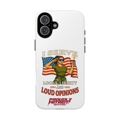 Patriotic Sass in Camo Class, Phone Case