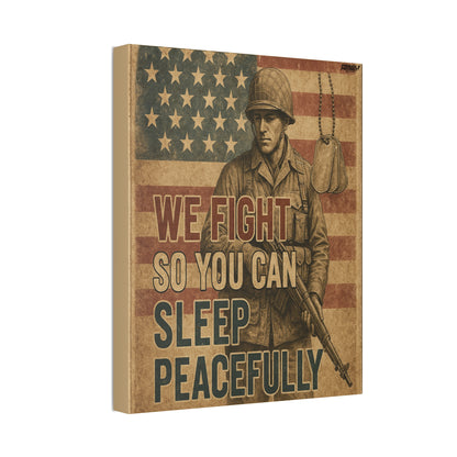 Sleep Peacefully Canvas Wall Art