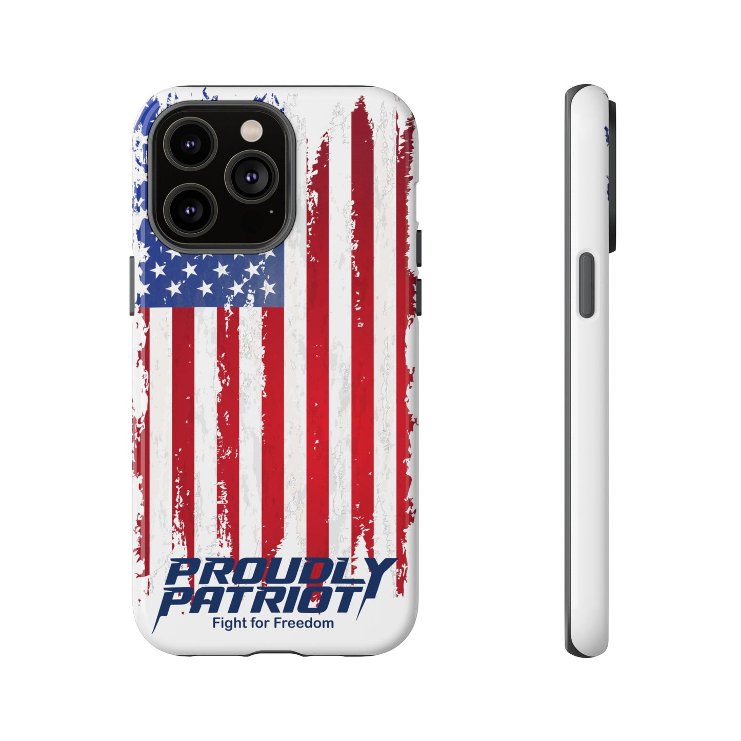 Distressed Flag, Patriotic Phone Case for Proud Americans, USA Flag Phone Cover, Tough Cases for Veterans, Independence Day Gift
